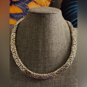 Elegant Gold and Silver Women's Necklace
